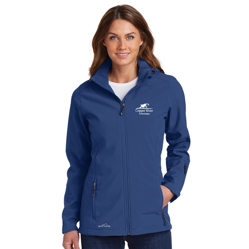 Copper-River Eddie Bauer Ladies Hooded Soft Shell Parka