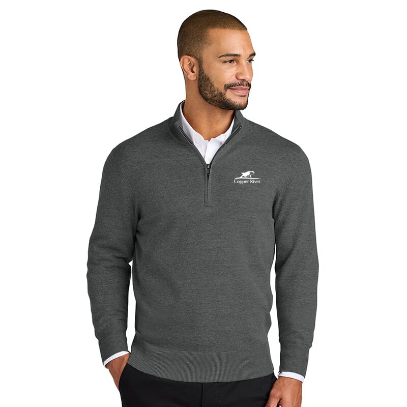Copper-River Port Authority Easy Care 1/4-Zip Sweater