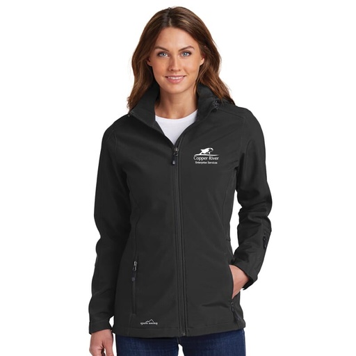 [8326213-BL-7XL] Copper-River Eddie Bauer Ladies Hooded Soft Shell Parka