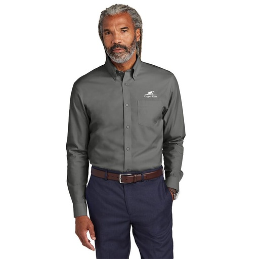 [8326240] Copper-River Brooks Brothers Wrinkle-Free Stretch Pinpoint Shirt