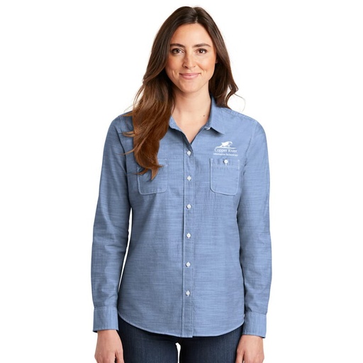 [8326201] Copper-River Port Authority Women's  Slub Chambray Shirt