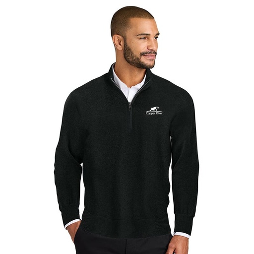 [101153974] Copper-River Port Authority Easy Care 1/4-Zip Sweater