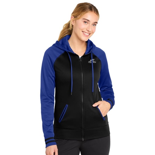 [101234584] Copper-River Women's Varsity Fleece Full-Zip Hooded Jacket